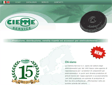 Tablet Screenshot of ciemmeservicesrl.com
